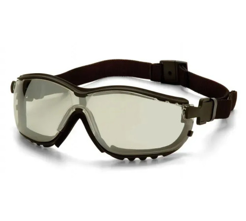 Окуляри захисні з ущільнювачем Pyramex V2G+RX Anti-Fog, світло-коричневі з діоптрійною вставкою