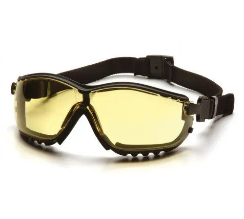 Окуляри захисні з ущільнювачем Pyramex V2G+RX Anti-Fog, жовті з діоптрійною вставкою