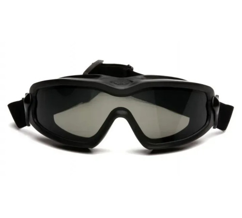 Окуляри захисні з ущільнювачем Pyramex V2G-XP + RX Anti-Fog, cірі з діоптрійною вставкою