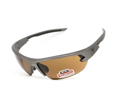 Окуляри захисні Venture Gear Tactical Semtex 2.0 Gun Metal Anti-Fog, коричневі