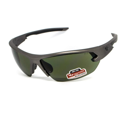 Окуляри захисні Venture Gear Tactical Semtex 2.0 Gun Metal Anti-Fog, темно-зелені