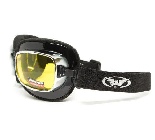 Окуляри захисні з ущільнювачем Global Vision Retro Joe, жовті