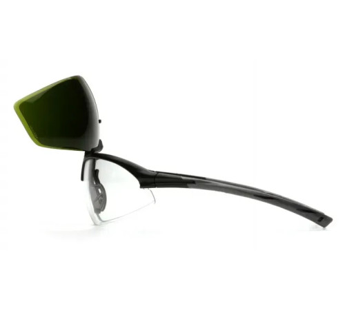 Окуляри захисні Pyramex Onix Plus Anti-Fog, прозорі, з відкидним фільтром