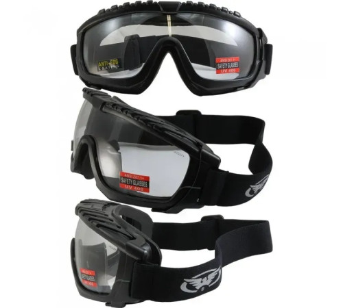 Окуляри захисні з ущільнювачем Global Vision Ballistech-1 Anti-Fog, прозорі