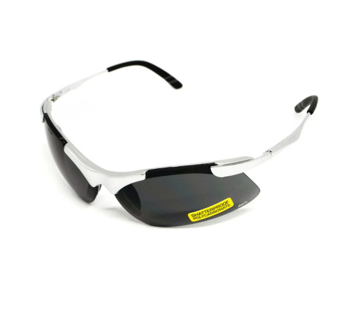 Окуляри захисні з металевими дужками Avis Lightning, сірі