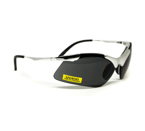 Окуляри захисні з металевими дужками Avis Lightning, сірі