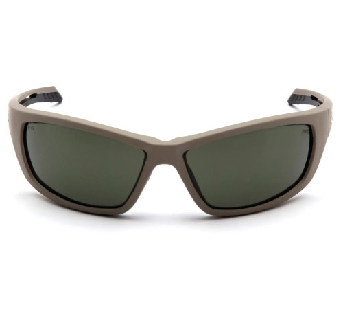 Окуляри захисні Venture Gear Tactical Howitzer Tan Anti-Fog, темно-зелені