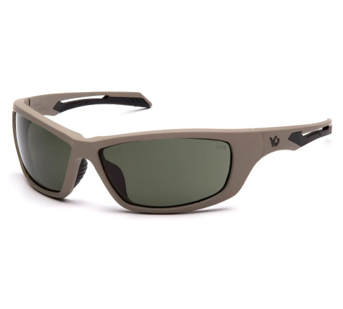 Окуляри захисні Venture Gear Tactical Howitzer Tan Anti-Fog, темно-зелені
