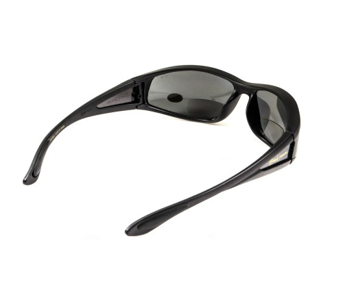 Окуляри захисні біфокальні поляризаційні BluWater Winkelman-2 (+2.5), чорні