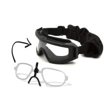 Окуляри захисні з ущільнювачем Venture Gear Tactical Loadout+RX Super Anti-Fog H2MAX, прозорі з діоптрійною вставкою