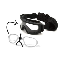 Окуляри захисні з ущільнювачем Venture Gear Tactical Loadout+RX Super Anti-Fog H2MAX, прозорі з діоптрійною вставкою