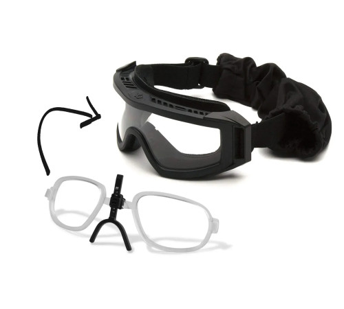 Окуляри захисні з ущільнювачем Venture Gear Tactical Loadout+RX Super Anti-Fog H2MAX, прозорі з діоптрійною вставкою