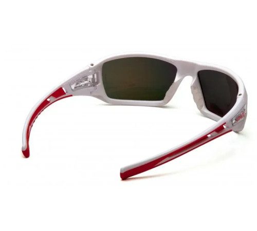 Окуляри захисні Pyramex Velar White, червоні