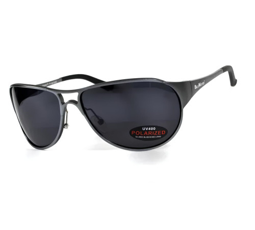 Окуляри поляризаційні BluWater Alumination-3 Gun Metal Polarized, сірі