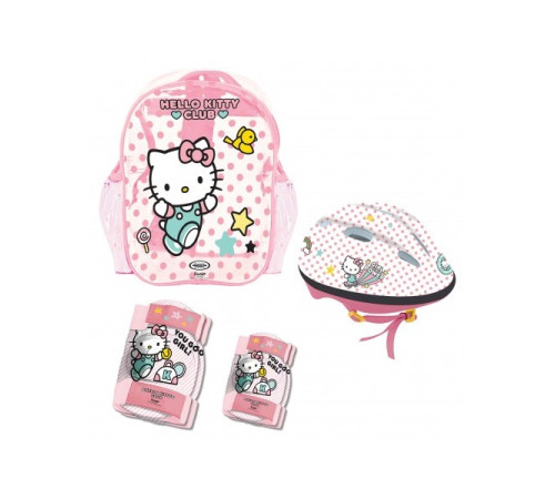 Набір протекторів+шолом+сумка Insportline Hello Kitty Набір протекторів+шолом+сумка Insportline Hello Kitty