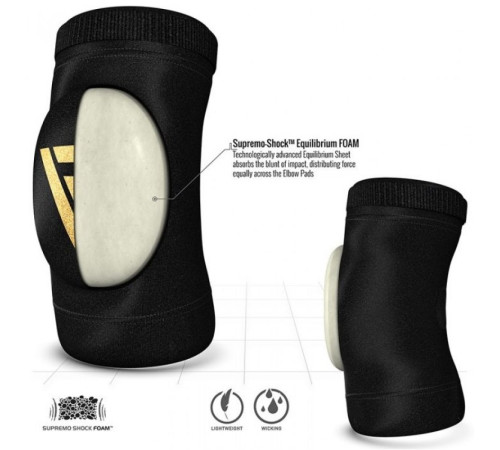 Налокітники  для волейболу RDX Soft M, чорні