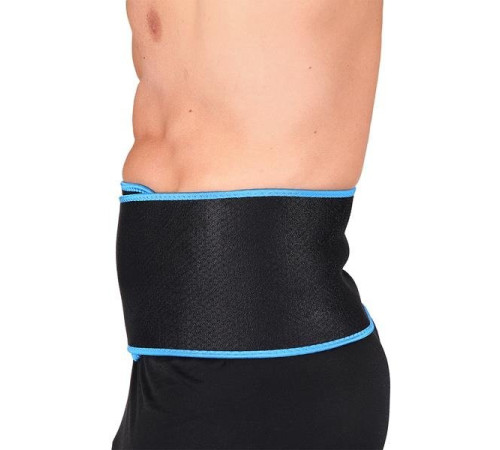 Пояс для тренування BR160 ONE FITNESS - чорно-блакитний Пояс для тренування BR160 ONE FITNESS - чорно-блакитний