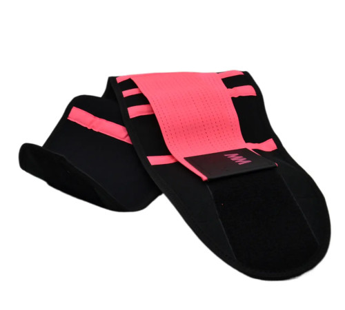 Пояс компресійний MadMax MFA-277 чорно-рожевий, розмір L