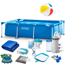 Басейн каркасний прямокутний 15в1 INTEX 28270 220 x 150 x 60 см 