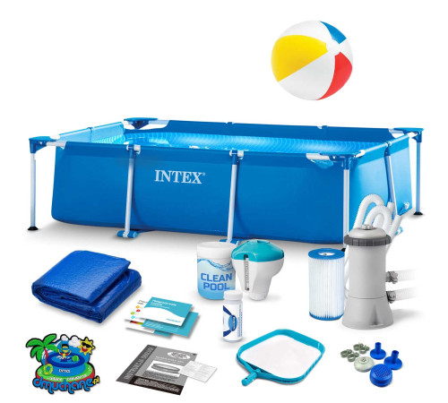 Басейн каркасний прямокутний 15в1 INTEX 28270 220 x 150 x 60 см
