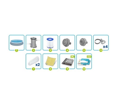 Basen ogrodowy rozporowy 457 x 84 cm 9w1 Bestway 57313NN