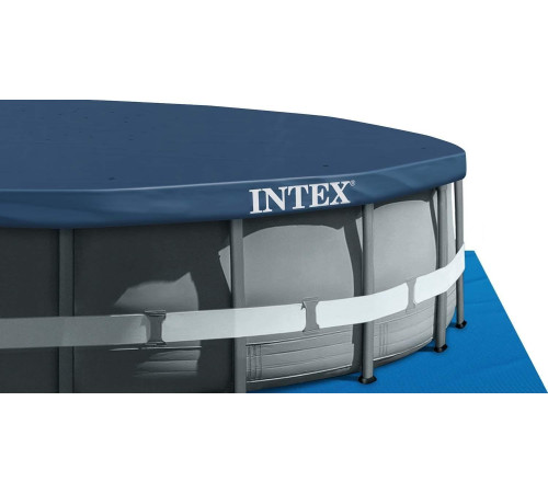 Басейн каркасний 21в1 INTEX 26334, 610 х 122 см, темно-сірий