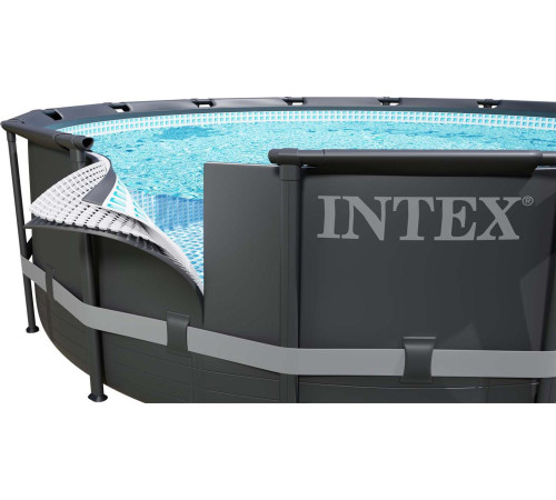 Басейн каркасний 21в1 INTEX 26334, 610 х 122 см, темно-сірий