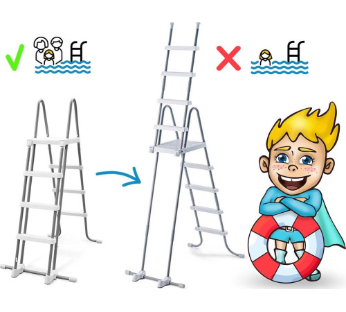 Басейн каркасний 21в1 INTEX 26334, 610 х 122 см, темно-сірий