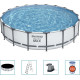Басейн каркасний Bestway Steel Pro MAX з аксесуарами, 549x122 см - білий
