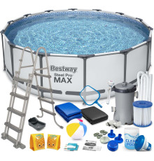 Басейн каркасний 19в1 Bestway 5612X Steel Pro Max 427 см 
