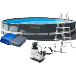 Басейн каркасний Intex ULTRA 610 x 122 см 5в1 - графітовий