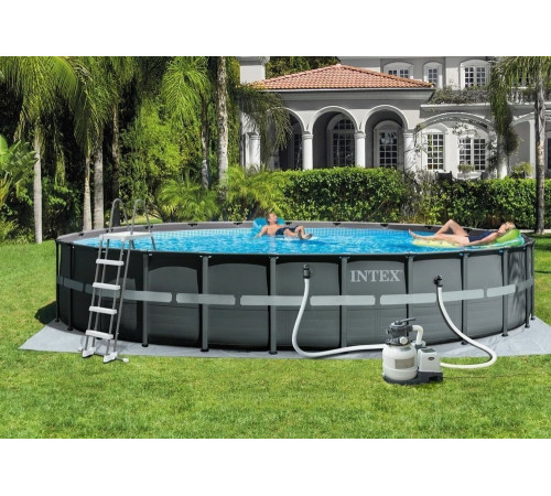 Басейн каркасний Intex ULTRA 610 x 122 см 5в1 - графітовий
