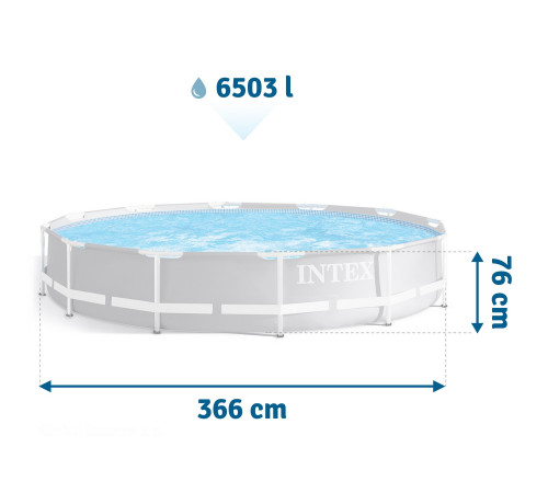 Басейн каркасний 9в1 INTEX 26712GN, 366 x 76 см Басейн каркасний 9в1 INTEX 26712GN, 366 x 76 см