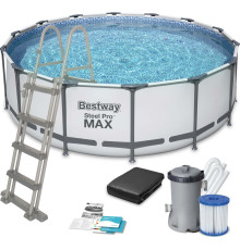 Басейн каркасний 11в1 Bestway 56438 Steel Pro Max 457 см 