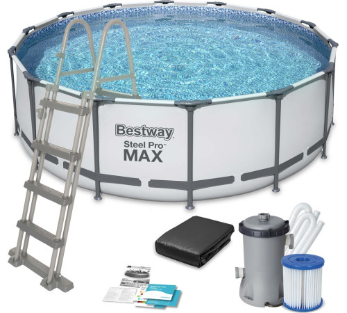 Басейн каркасний 11в1 Bestway 56438 Steel Pro Max 457 см Басейн каркасний 11в1 Bestway 56438 Steel Pro Max 457 см