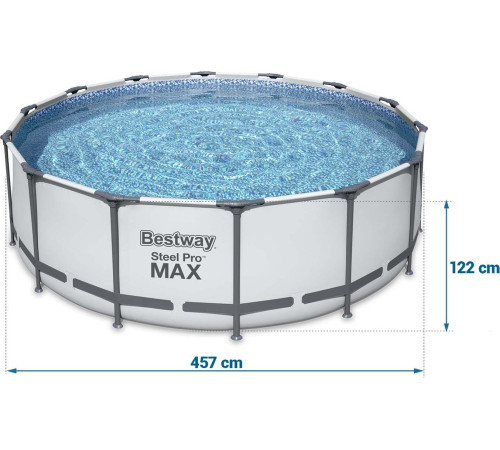 Басейн каркасний 11в1 Bestway 56438 Steel Pro Max 457 см Басейн каркасний 11в1 Bestway 56438 Steel Pro Max 457 см