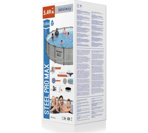 Басейн каркасний Bestway 549x122 см Steel Pro Max