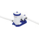 Басейн каркасний овальний 21в1 Bestway 56719 Power Steel 610 x 366 см - сірий