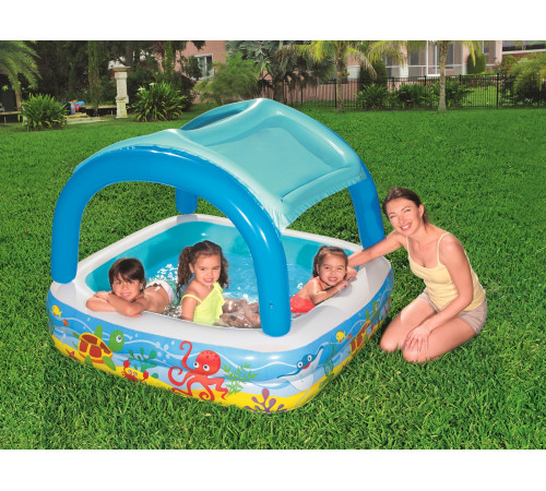 Басейн надувний дитячий Bestway 52192 140x140x114 см