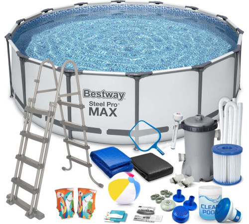 Басейн каркасний 18в1 Bestway 56438 Steel Pro Max 457 см