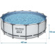 Басейн каркасний 18в1 Bestway 56438 Steel Pro Max 457 см