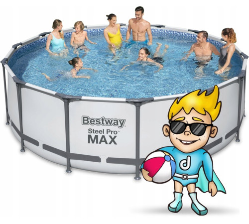 Басейн каркасний 18в1 Bestway 56438 Steel Pro Max 457 см