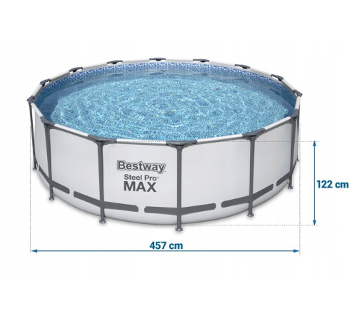 Басейн каркасний 18в1 Bestway 56438 Steel Pro Max 457 см