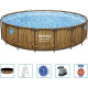 Басейн каркасний Bestway з аксесуарами 549 x 122 см - коричневий