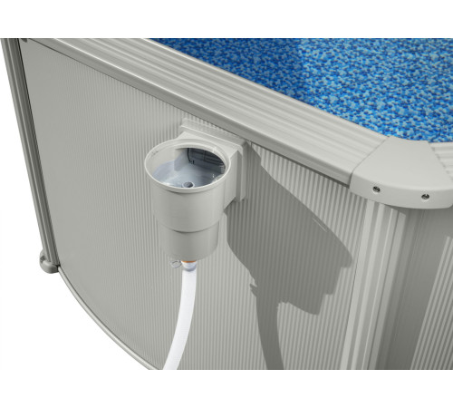 Басейн каркасний Bestway Hydrium 460 x 460 x 120 см, світло-сірий Басейн каркасний Bestway Hydrium 460 x 460 x 120 см, світло-сірий