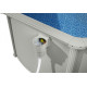 Басейн каркасний Bestway Hydrium 460 x 460 x 120 см, світло-сірий