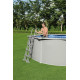 Басейн каркасний Bestway Hydrium 460 x 460 x 120 см, світло-сірий