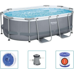 Басейн каркасний овальний 4в1 Bestway 5614A Power Steel 305 x 200 см