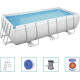 Басейн каркасний прямокутний 5в1 Bestway 56441 Power Steel 404 x 201 см - білий