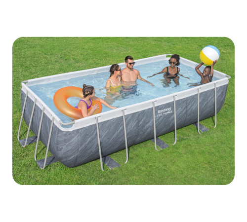 Басейн каркасний прямокутний 18в1 Bestway 56721, 404 x 201 x 100 см